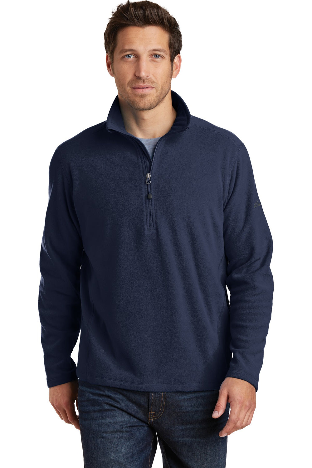 Eddie Bauer®1/2-Zip Microfleece Jacket - Navy - XS