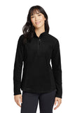 Eddie Bauer® Women's 1/2-Zip Microfleece Jacket - Black - XS