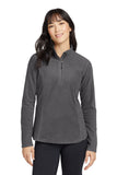 Eddie BauerÂ® Women's 1/2-Zip Microfleece Jacket EB227 - Grey Steel - XS