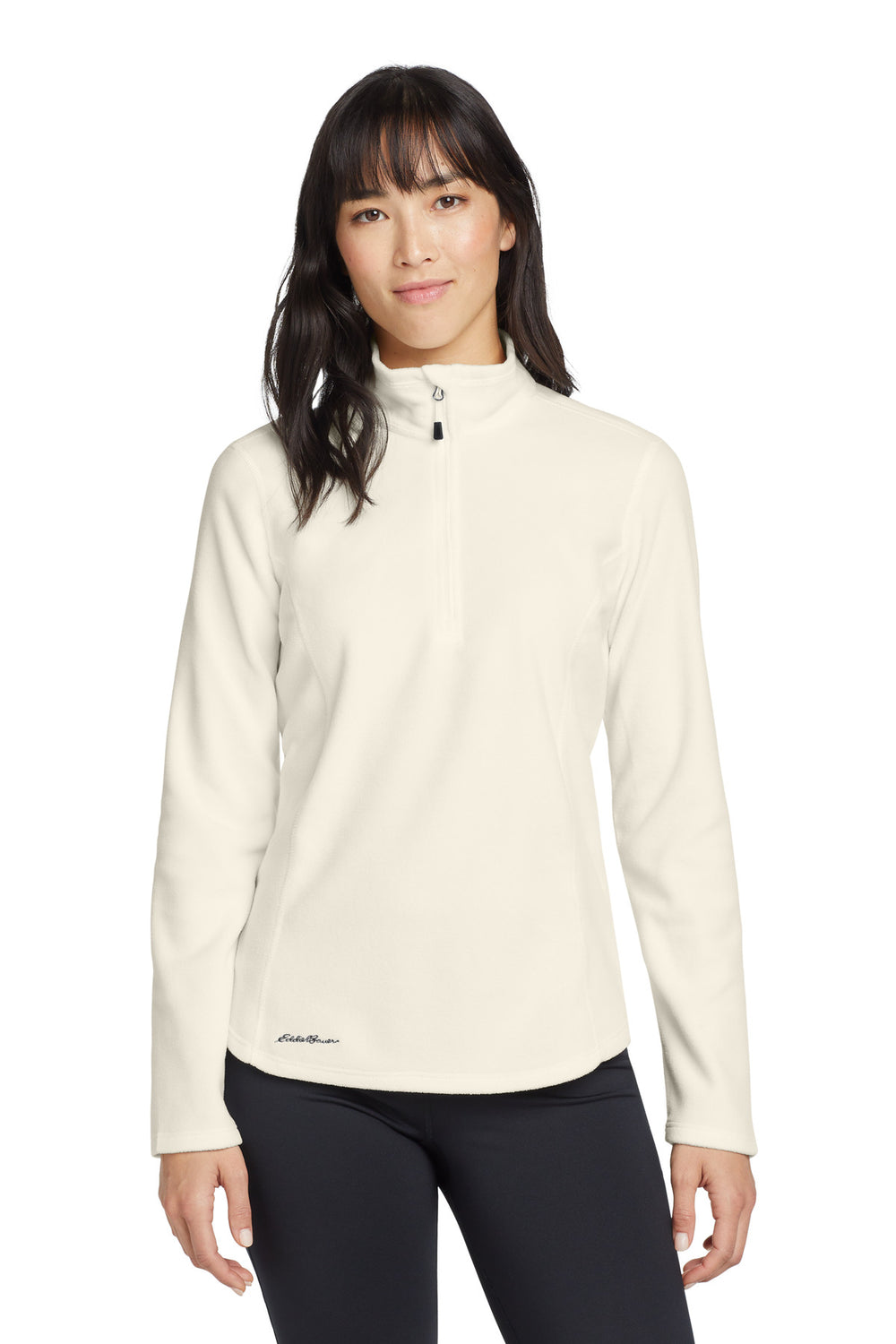 Eddie Bauer® Women's 1/2-Zip Microfleece Jacket - Ivory - XS
