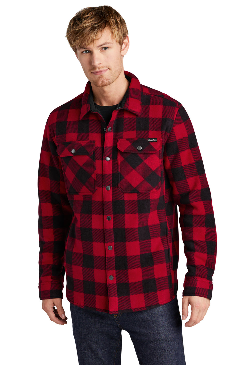 Eddie Bauer® Woodland Shirt Jac - Radish/ Black - XS