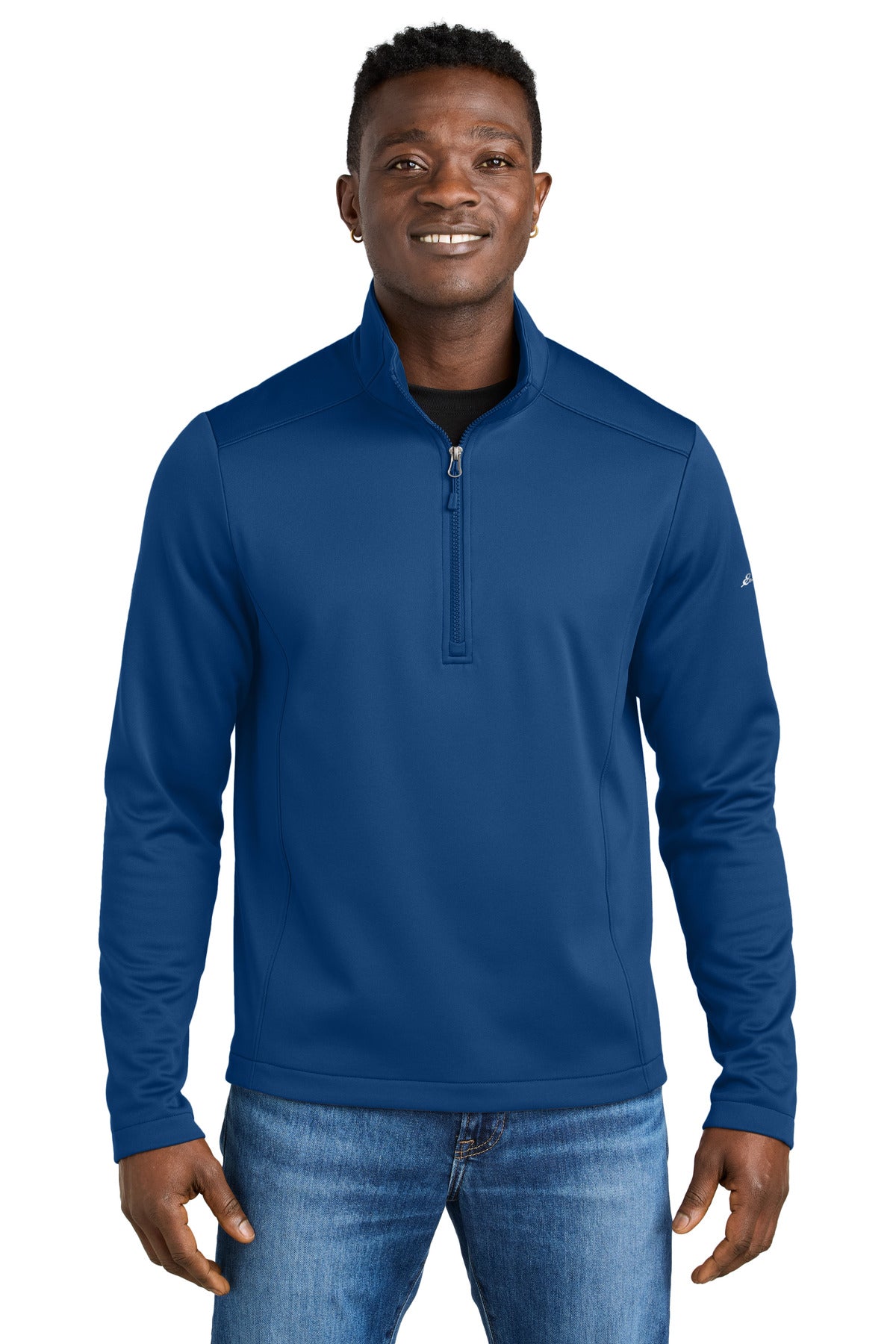 Eddie Bauer® Smooth Mid Layer Fleece 1/2-Zip - Cobalt Blue - XS
