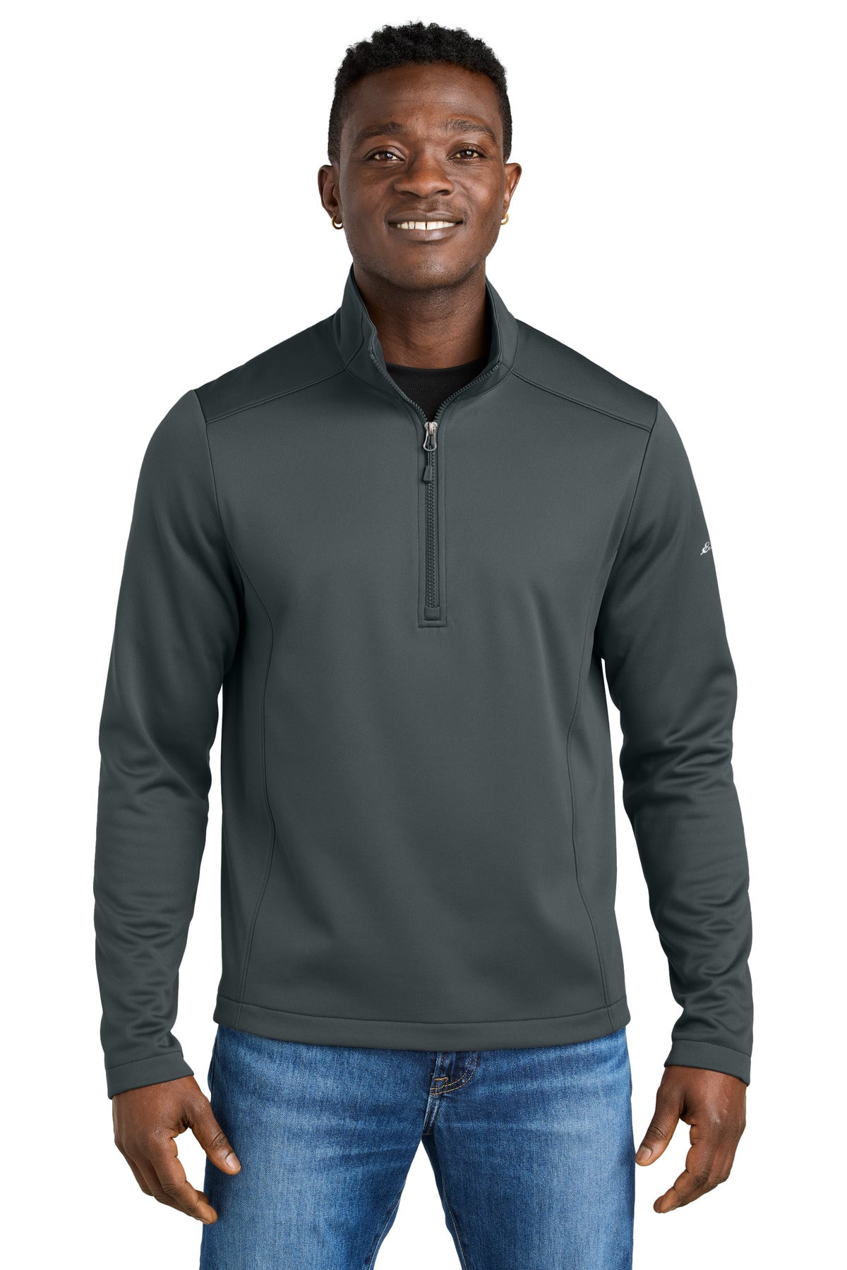 Eddie Bauer® Smooth Mid Layer Fleece 1/2-Zip - Iron Gate - XS
