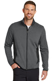 Eddie Bauer® Full-Zip Heather Stretch Fleece Jacket - Dark Charcoal Heather - XS