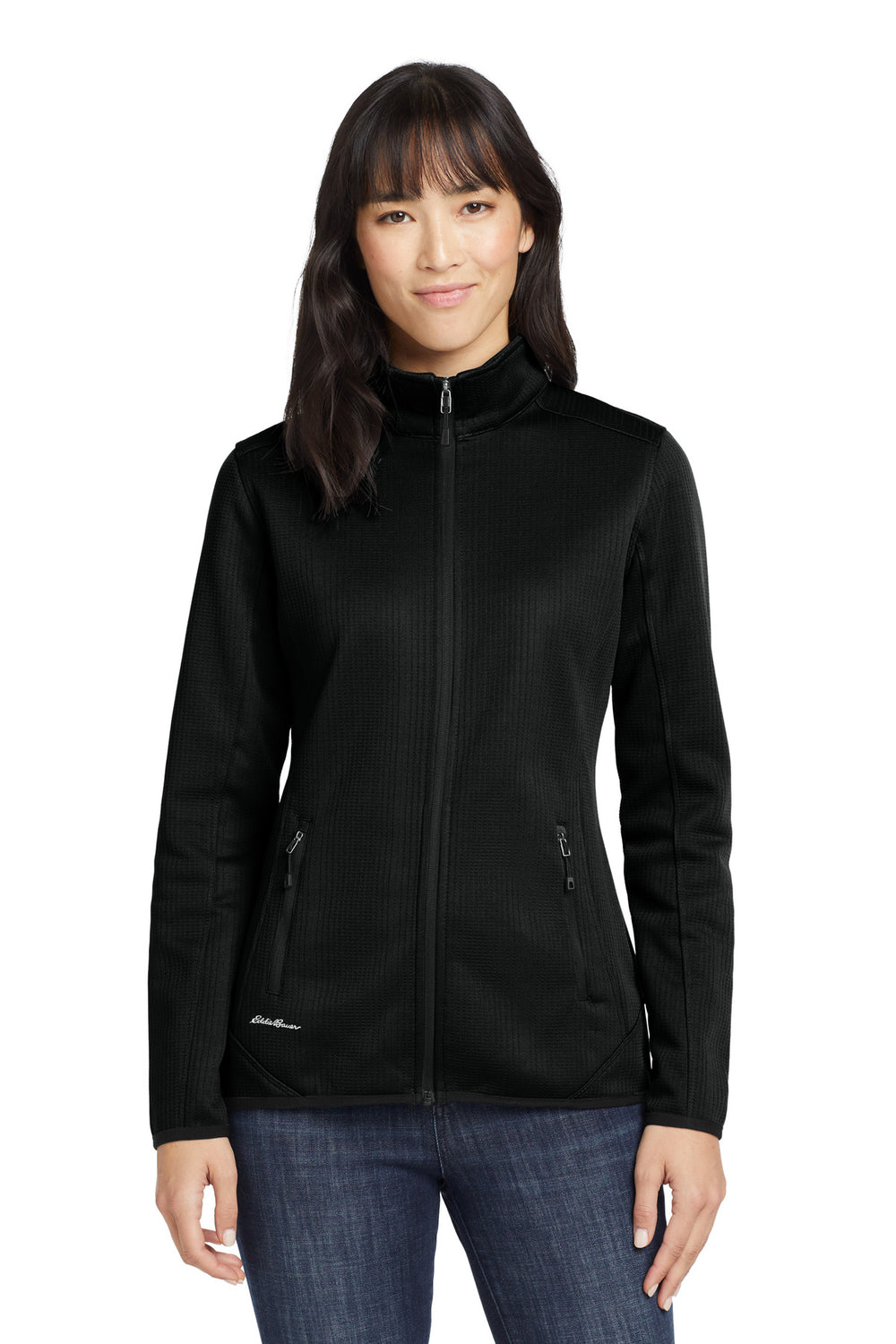 Eddie Bauer® Women's Dash Full-Zip Fleece Jacket - Black - XS