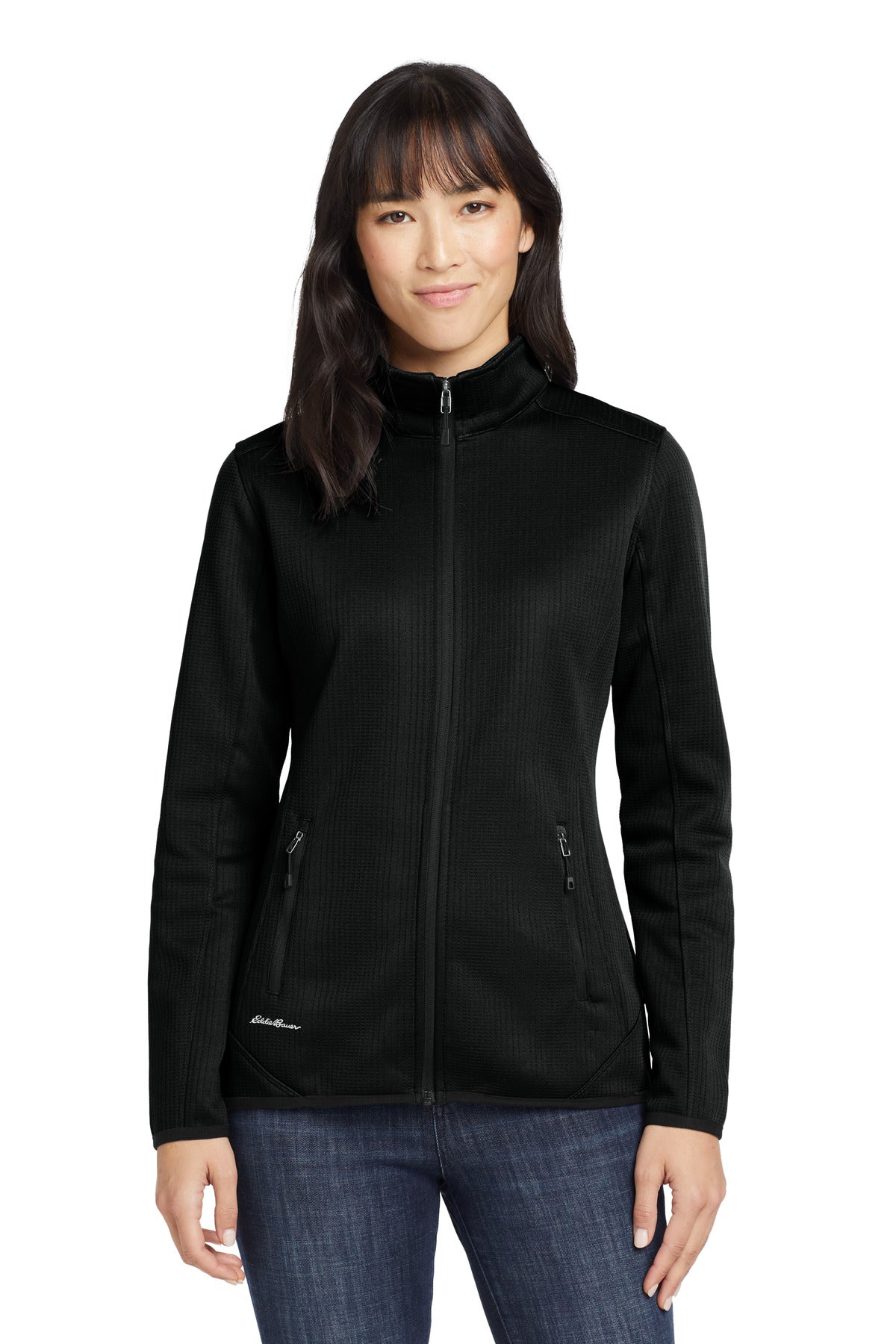 Eddie Bauer® Women's Dash Full-Zip Fleece Jacket - Black - XS