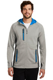 Eddie Bauer® Sport Hooded Full-Zip Fleece Jacket - Grey Cloud/ Grey Steel/ Expedition Blue - XS