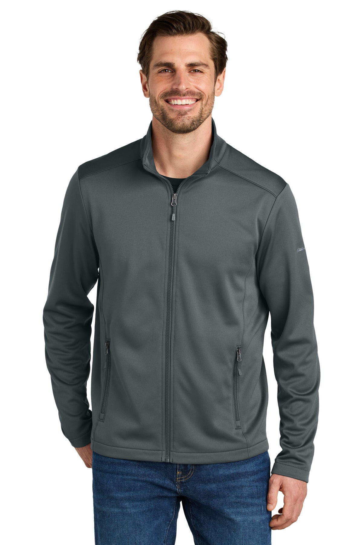 Eddie Bauer® Smooth Mid Layer Fleece Full-Zip - Iron Gate - XS