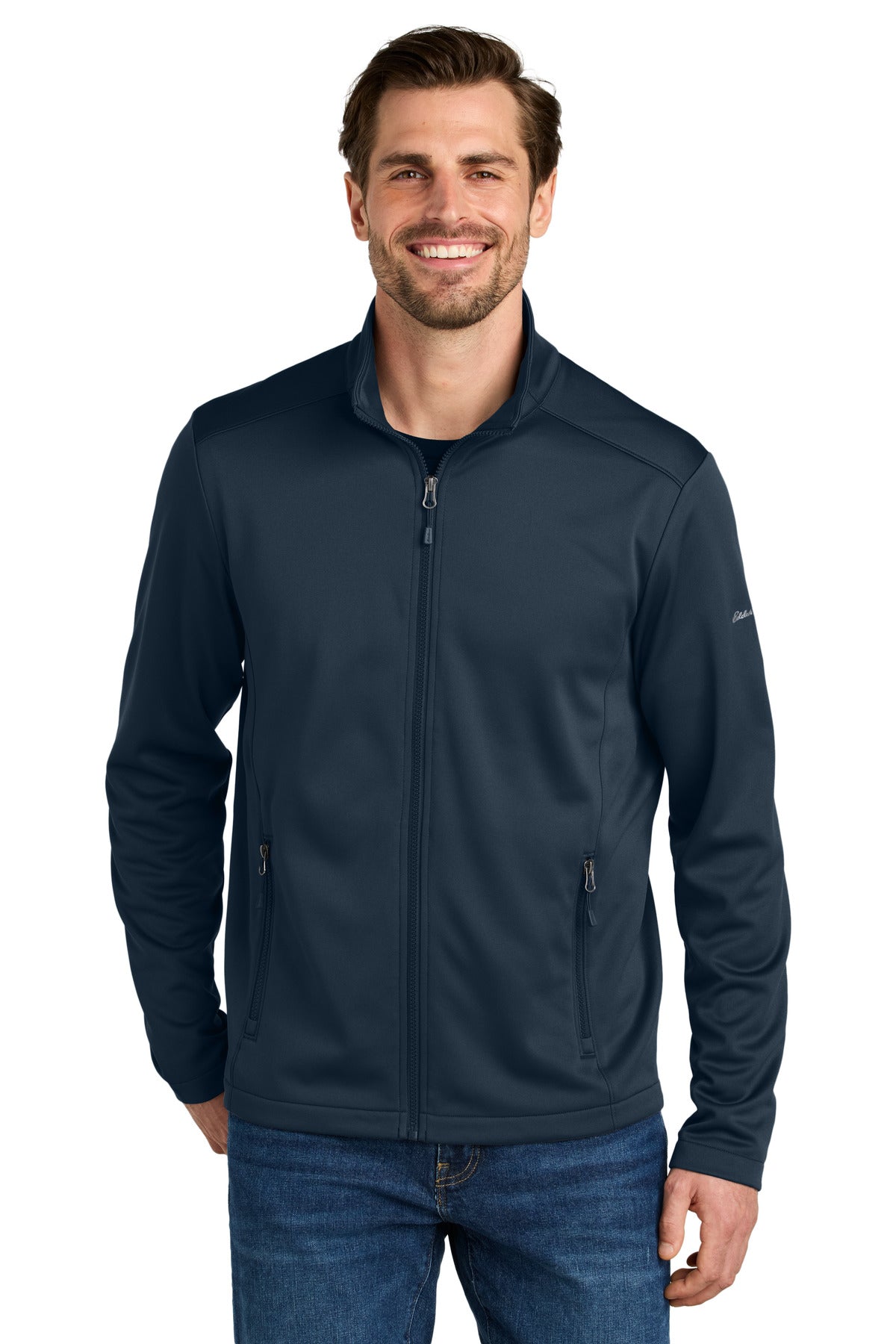 Eddie Bauer® Smooth Mid Layer Fleece Full-Zip - River Blue Navy - XS