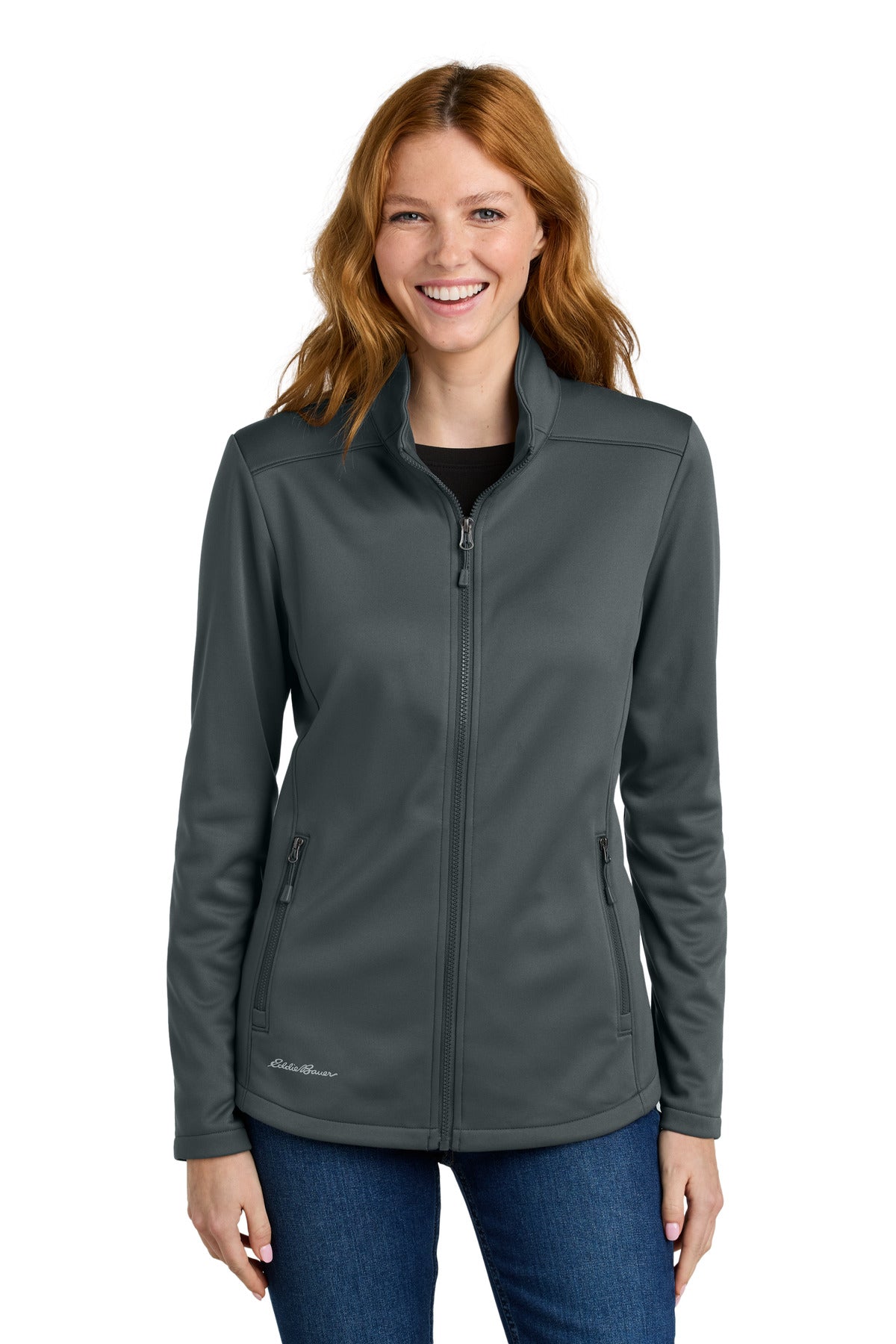 Eddie Bauer® Women’s Smooth Mid Layer Fleece Full-Zip - Iron Gate - XS
