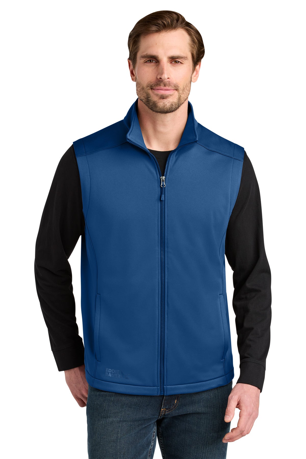 Eddie Bauer® Smooth Mid Layer Fleece Vest - Cobalt Blue - S