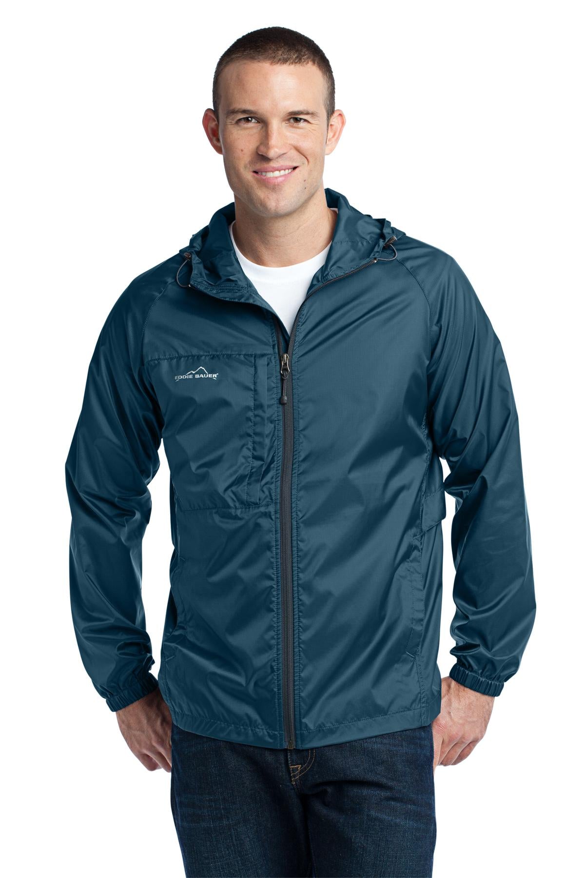 Eddie Bauer® Packable Wind Jacket - Adriatic Blue - XS