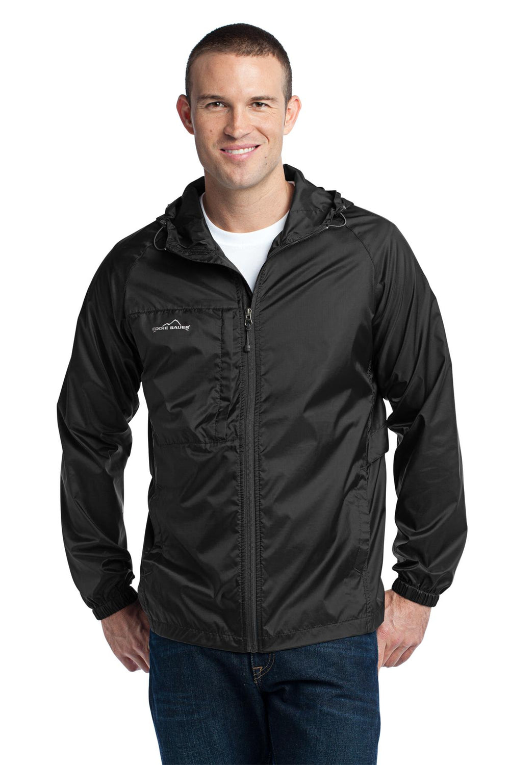 Eddie Bauer® Packable Wind Jacket - Black - XS