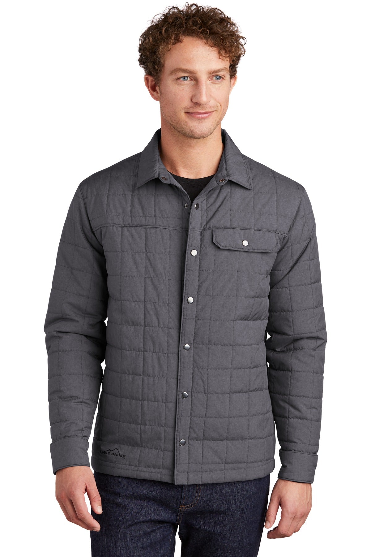Eddie Bauer® Shirt Jac - Charcoal Grey Heather - XS