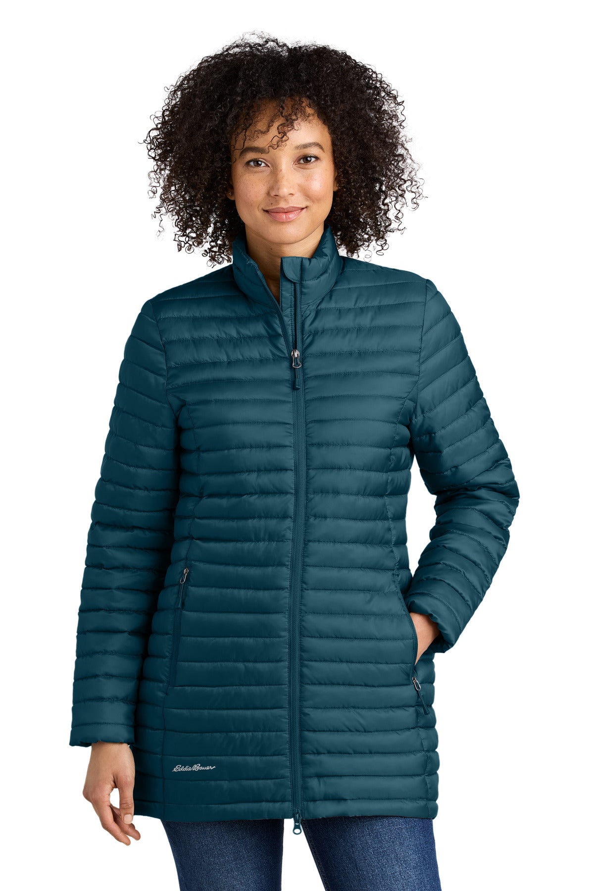 Eddie Bauer® Women’s Packable Quilted Full-Zip - Adriatic Blue - XS