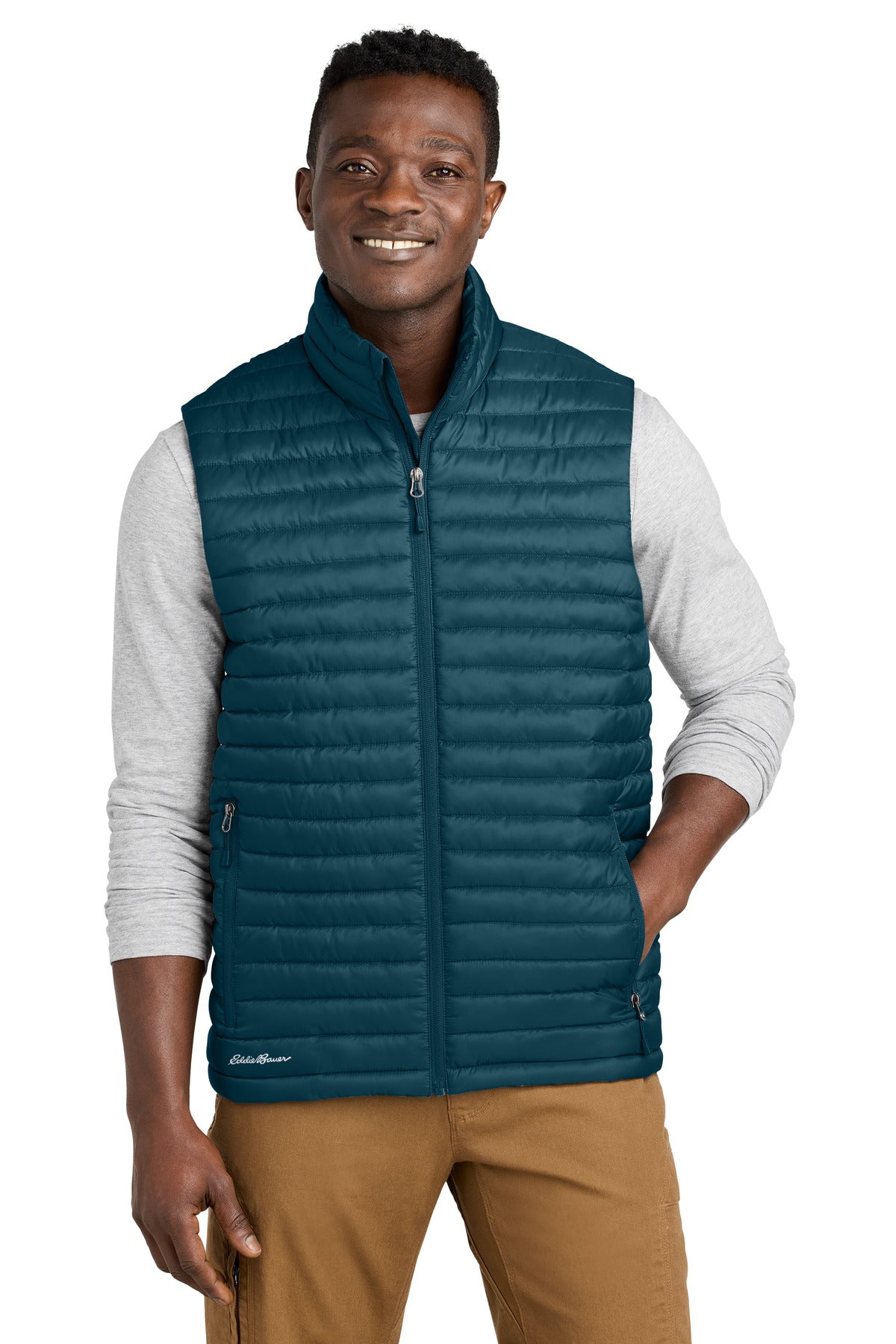 Eddie Bauer® Packable Quilted Vest - Adriatic Blue - XS