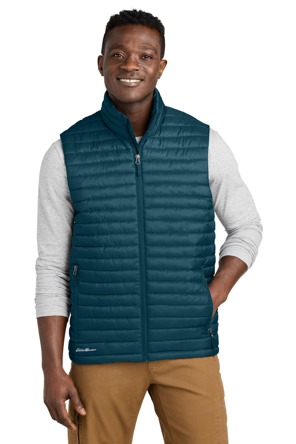Eddie Bauer® Packable Quilted Vest - Adriatic Blue - XS
