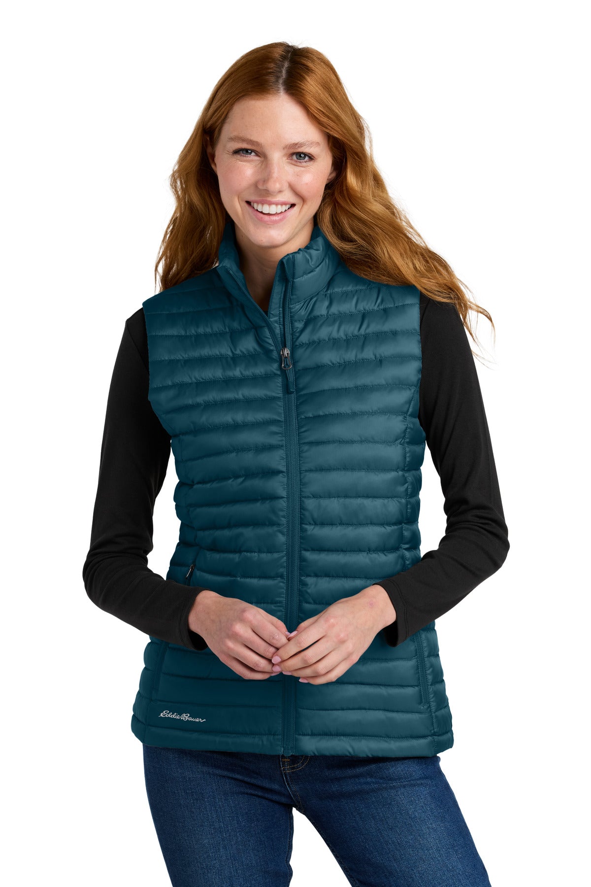 Eddie Bauer® Women’s Packable Quilted Vest - Adriatic Blue - XS