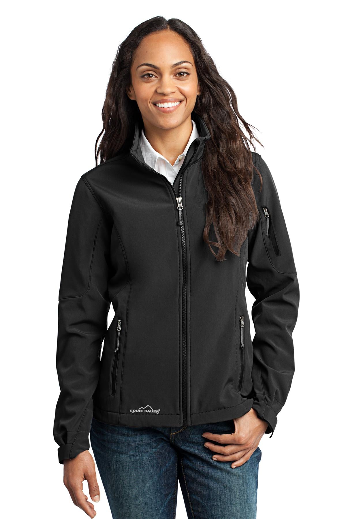 Eddie Bauer® Women's Soft Shell Jacket - Black - XS