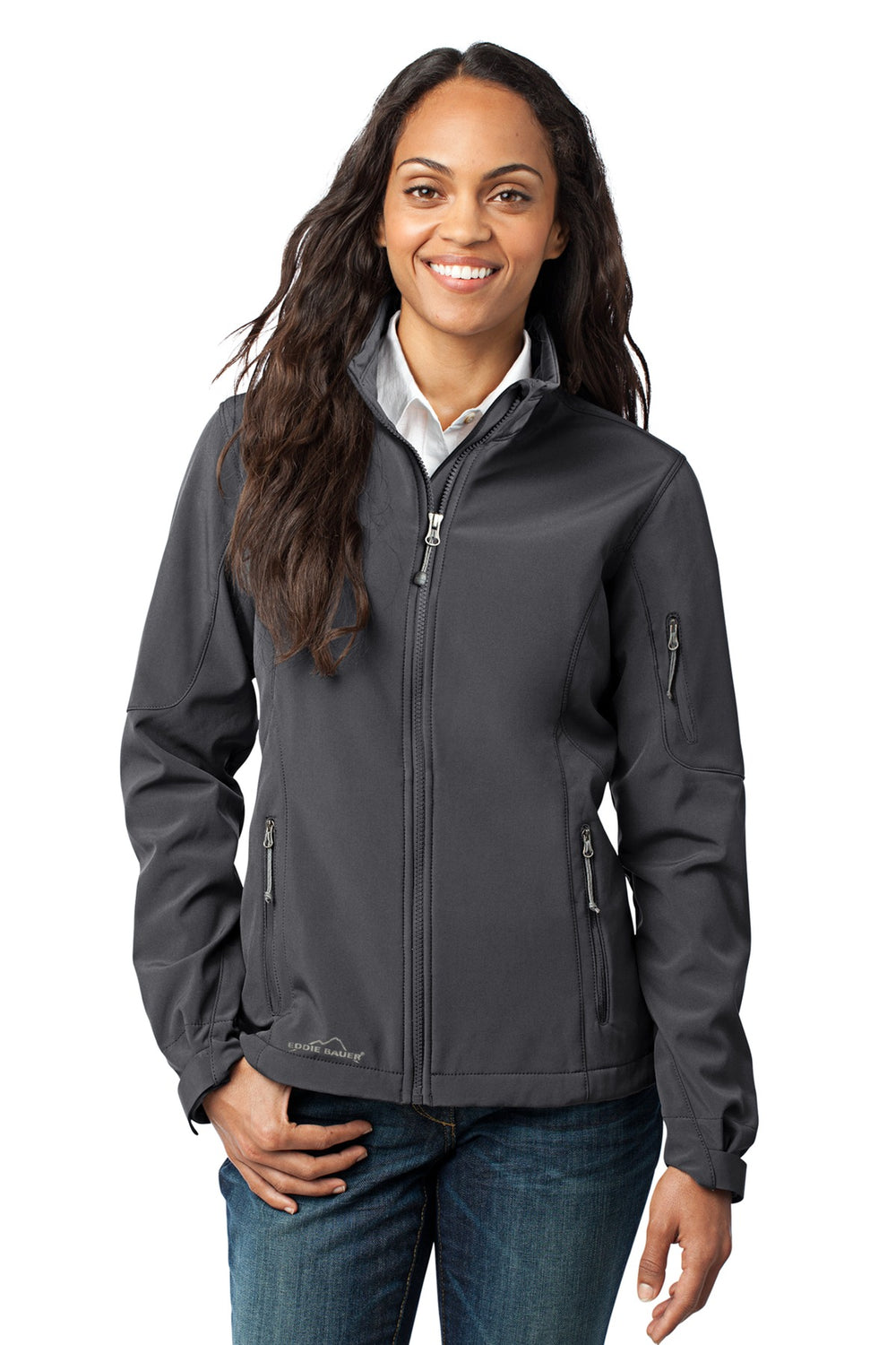Eddie Bauer® Women's Soft Shell Jacket - Grey Steel - XS