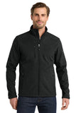 Eddie Bauer® Shaded Crosshatch Soft Shell Jacket - Black - XS