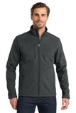 Eddie Bauer® Shaded Crosshatch Soft Shell Jacket - Grey - XS