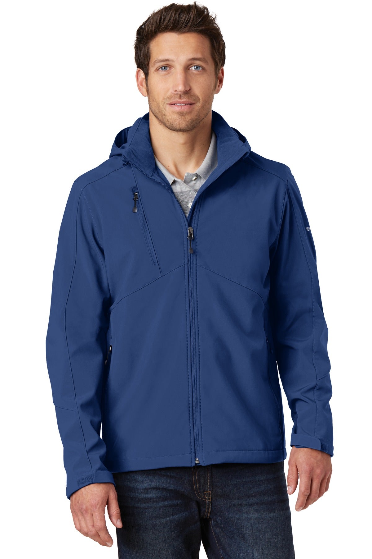 Eddie Bauer® Hooded Soft Shell Parka - Admiral Blue - XS