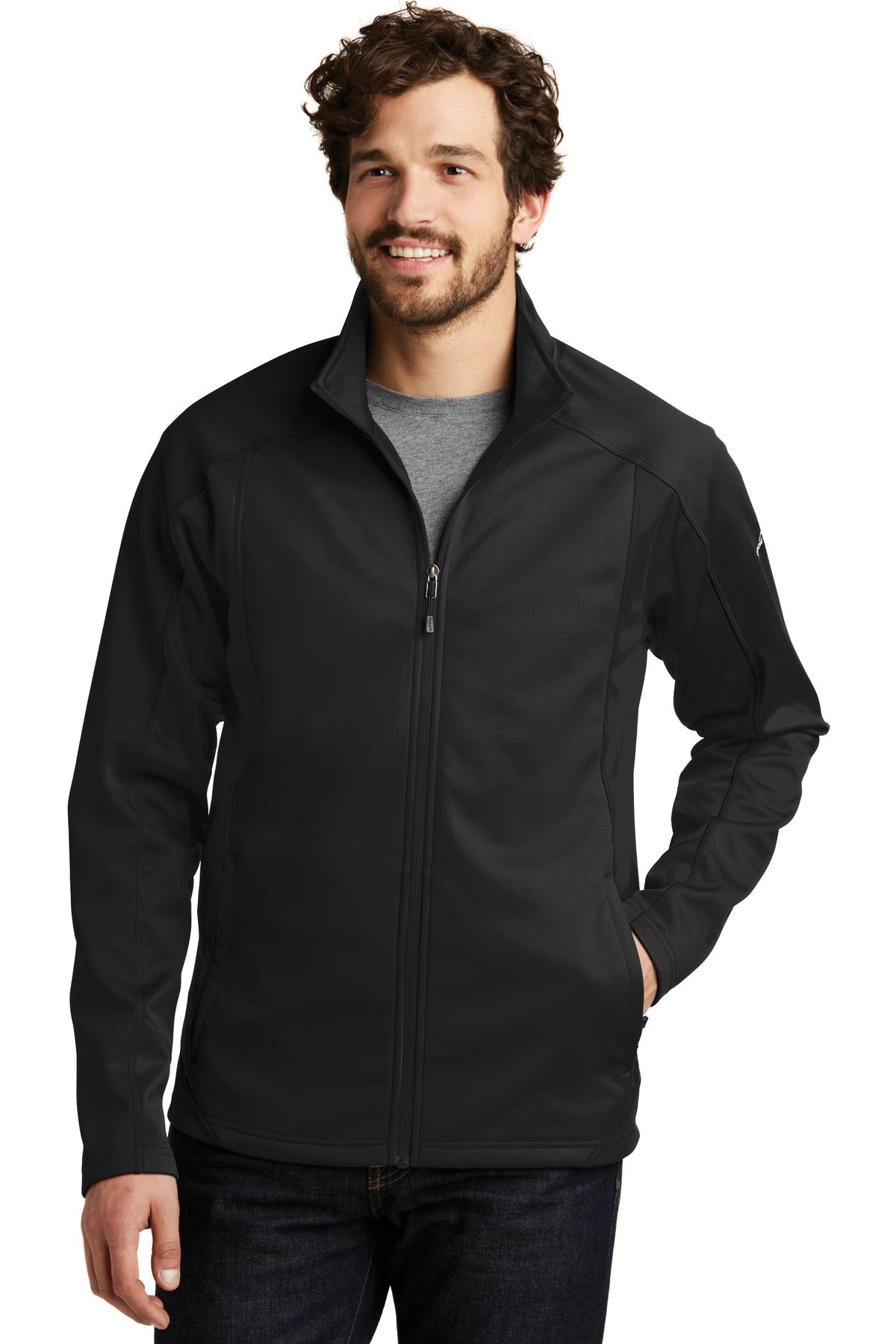 Eddie Bauer® Trail Soft Shell Jacket - Black/ Black - XS