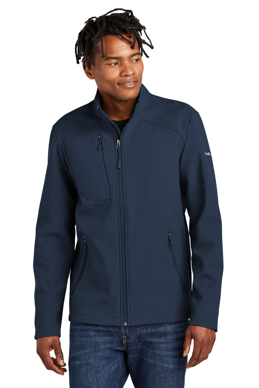 Eddie Bauer® Stretch Soft Shell Jacket - River Blue Navy - XS