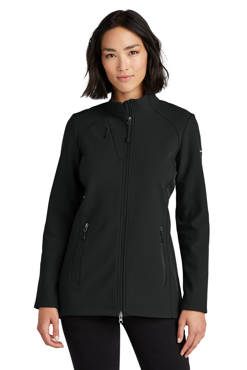 Eddie Bauer® Women's Stretch Soft Shell Jacket - Deep Black - XS