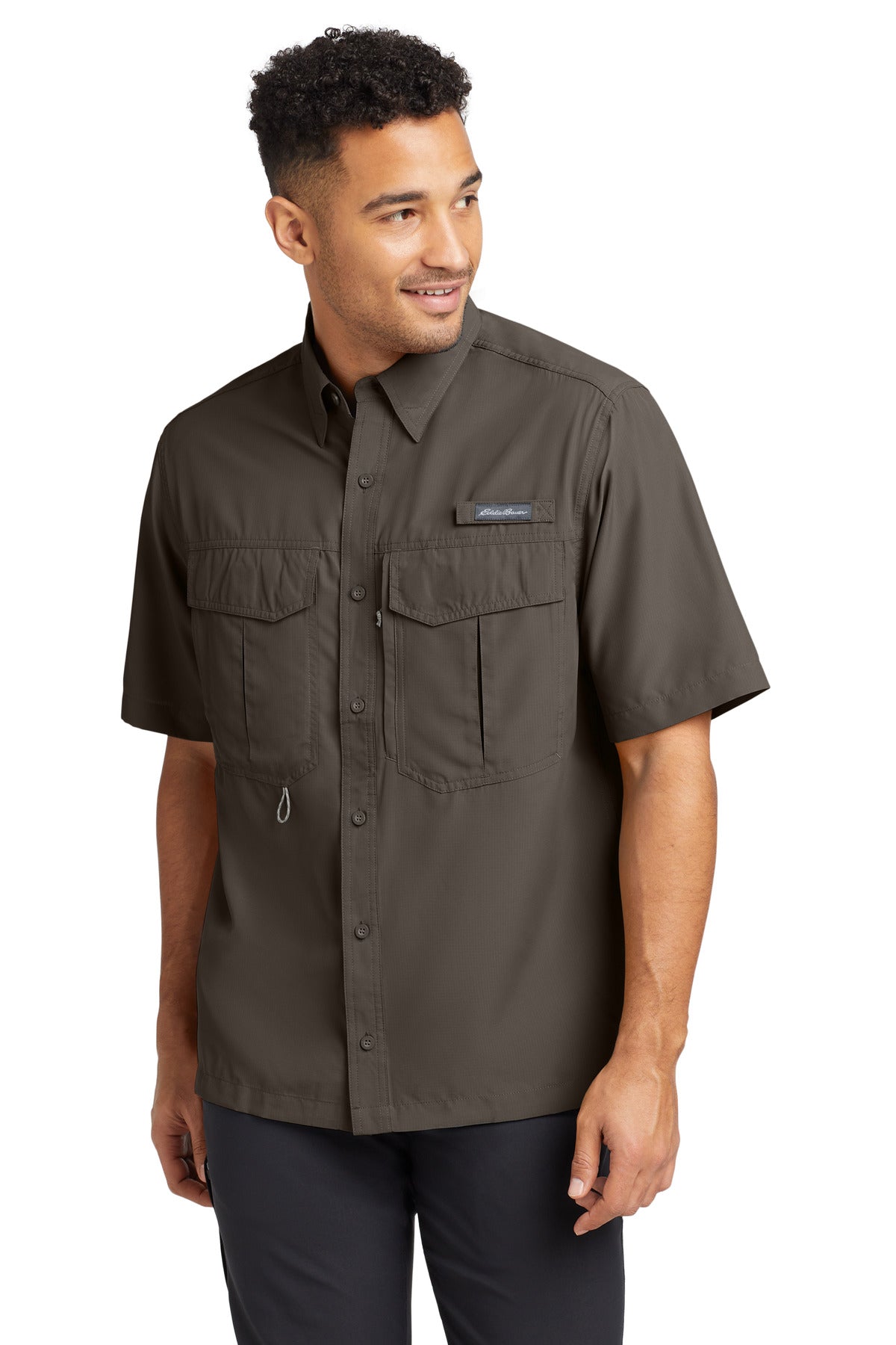 Eddie Bauer® Short Sleeve Performance Fishing Shirt - Boulder - XS