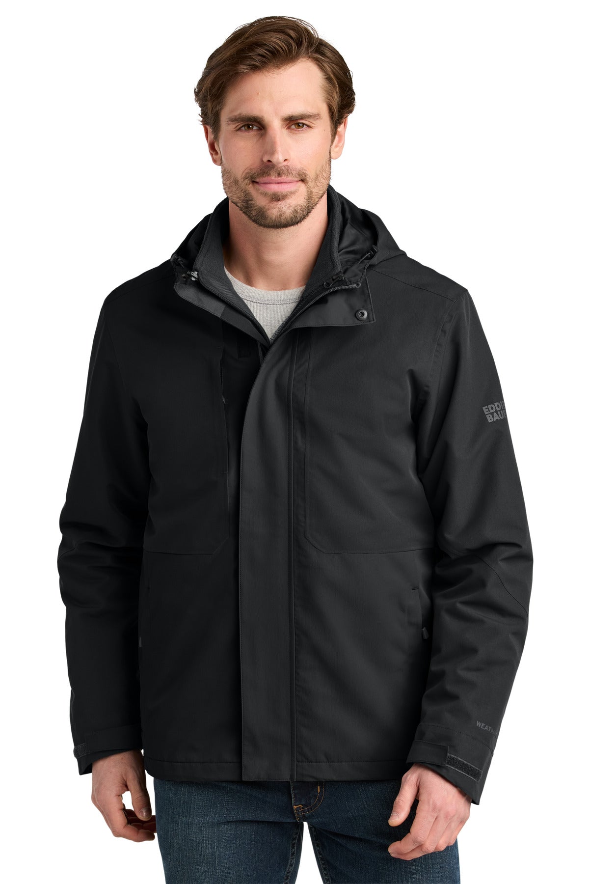 Eddie Bauer® WeatherEdge® Ridge 3-in-1 Jacket - Black - XS