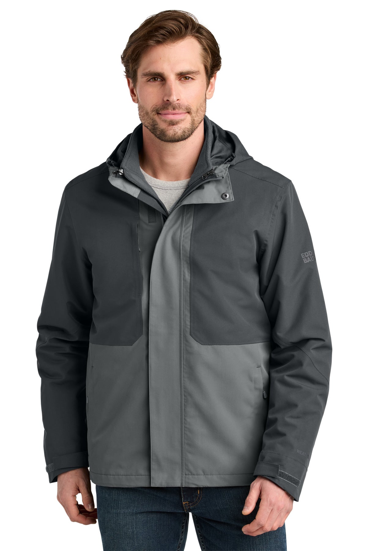 Eddie Bauer® WeatherEdge® Ridge 3-in-1 Jacket - Grey Steel/ Metal Grey - XS