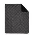 Eddie Bauer® Quilted Insulated Fleece Blanket - Grey Steel/ Black - OSFA