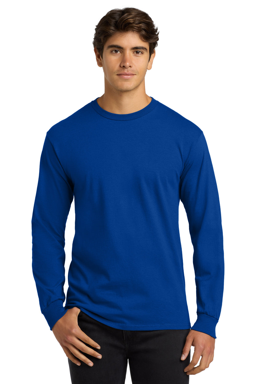 Gildan® Ultra Cotton® 100% US Cotton Long Sleeve T-Shirt - Royal - S