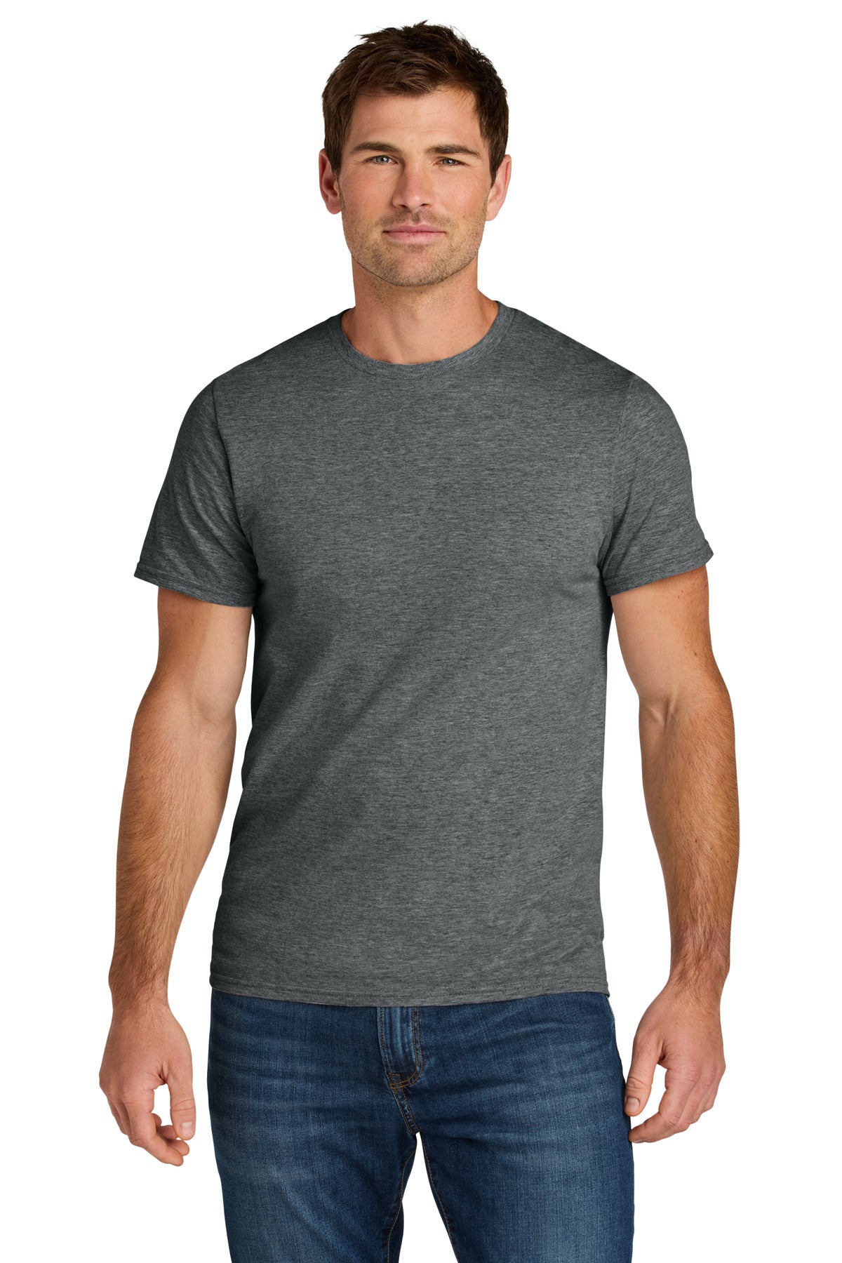 Jerzees Ultimate™ Unisex Ring Spun T-Shirt - Charcoal Heather - S