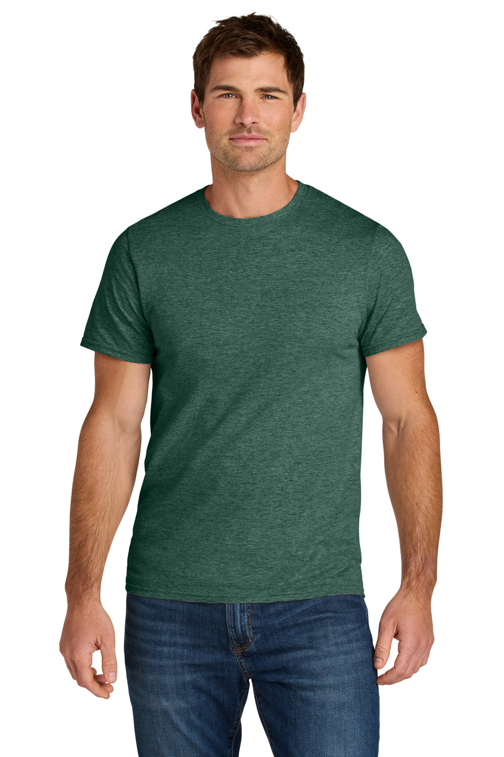 Jerzees Ultimate™ Unisex Ring Spun T-Shirt - Forest Green Heather - S