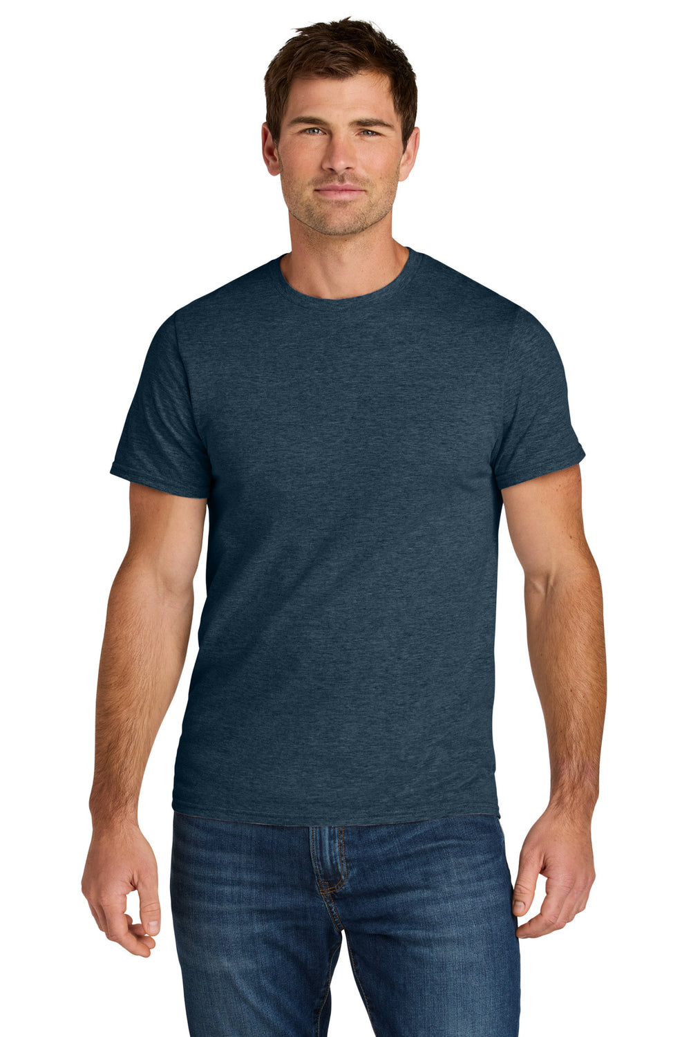 Jerzees Ultimate™ Unisex Ring Spun T-Shirt - Indigo Heather - S