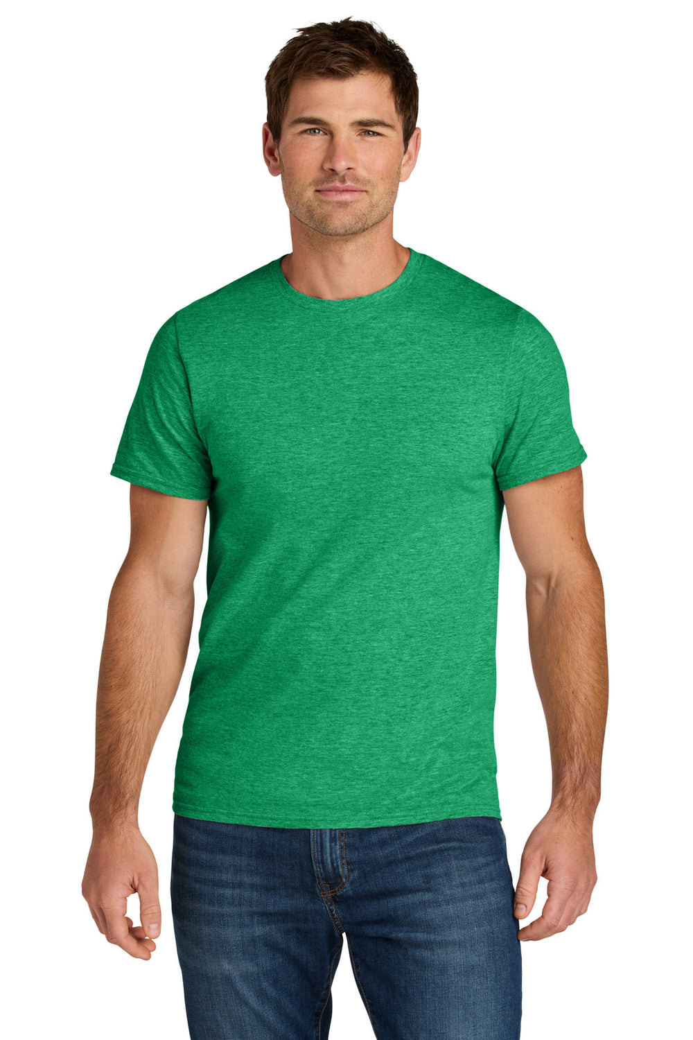 Jerzees Ultimate™ Unisex Ring Spun T-Shirt - Retro Heather Green - S