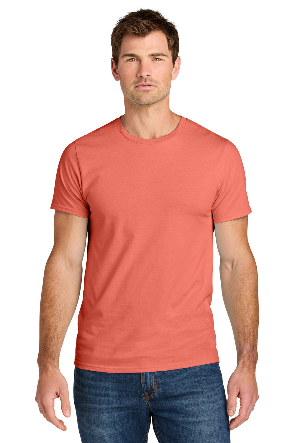 Jerzees Ultimate™ Unisex Ring Spun T-Shirt - Sunset Coral - S