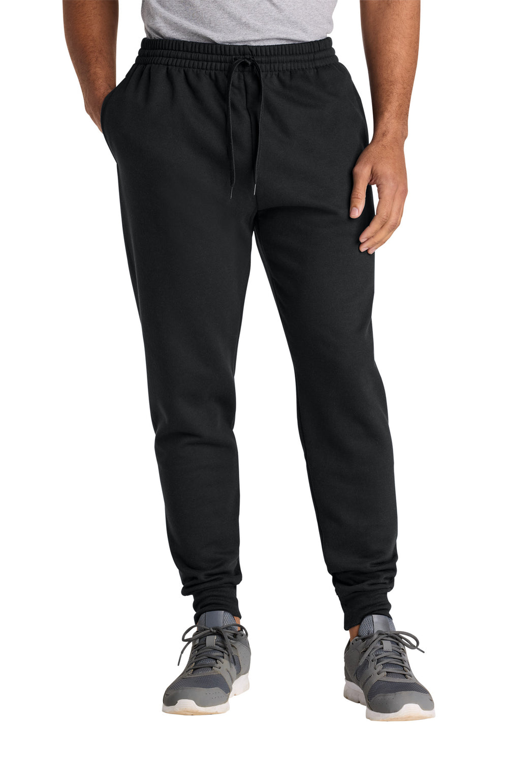 Jerzees Ultimate™ Unisex CVC Ring Spun Pocket Jogger - Black Ink - S