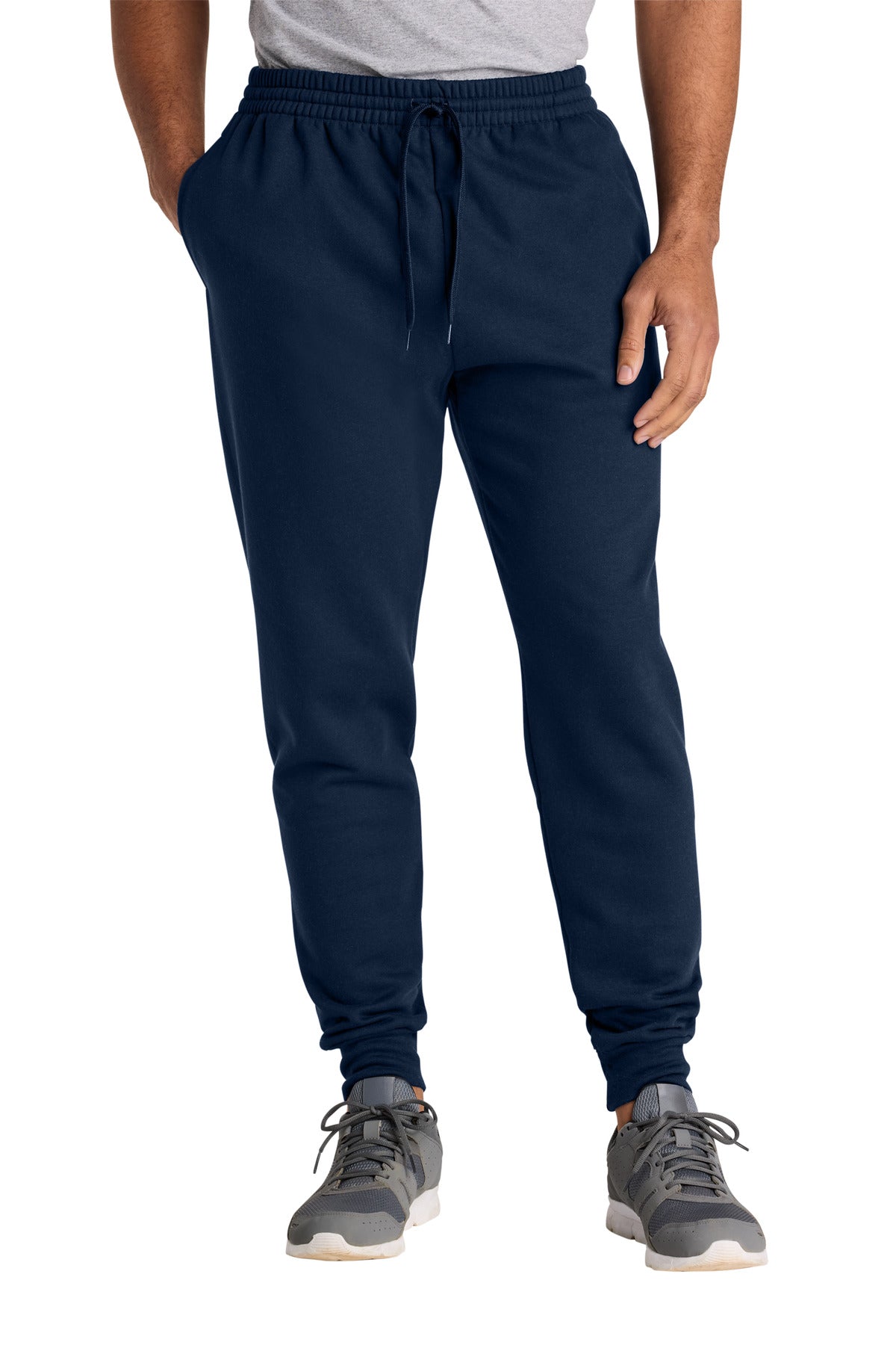 Jerzees Ultimate™ Unisex CVC Ring Spun Pocket Jogger - J. Navy - S
