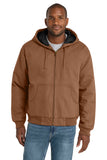 CornerStone® Duck Cloth Hooded Work Jacket - Duck Brown - XS