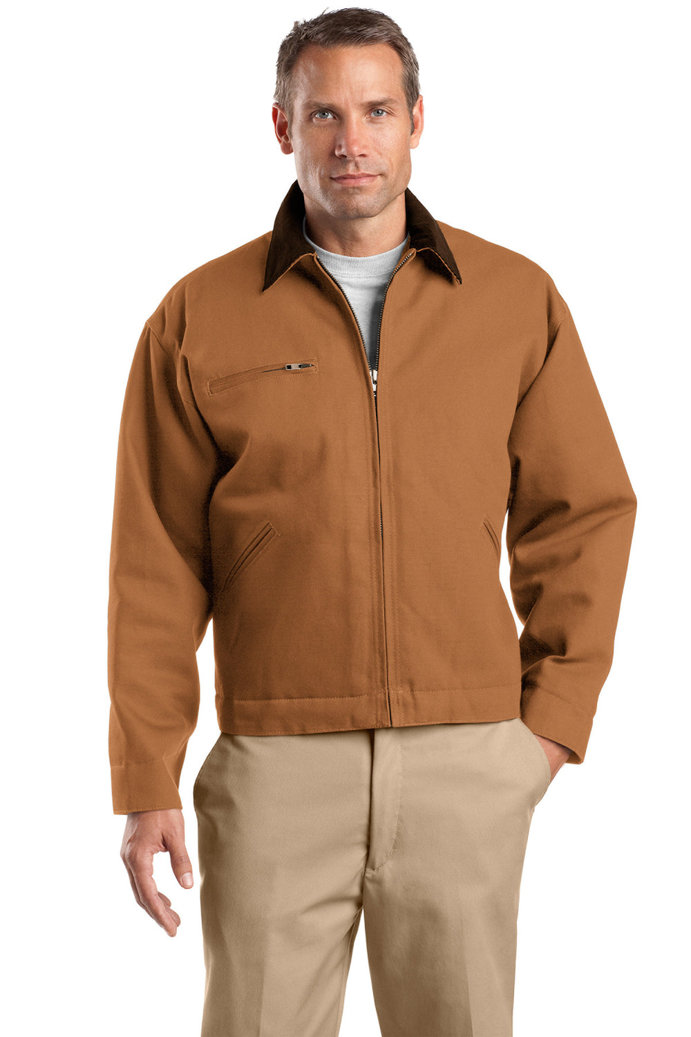 CornerStone® Tall Duck Cloth Work Jacket - Duck Brown - LT