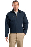 CornerStone® Tall Duck Cloth Work Jacket - Navy/ Black - LT