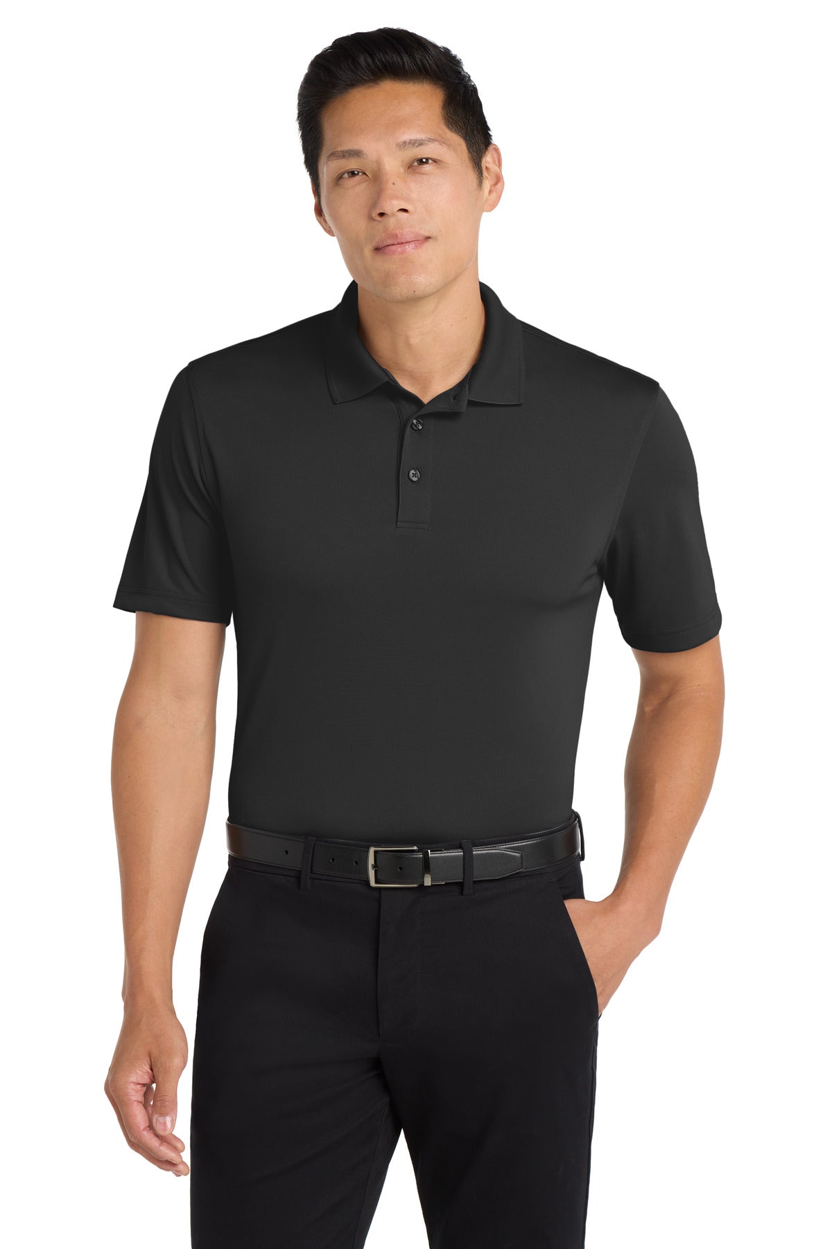 Port AuthorityÂ® Dry ZoneÂ® UV Micro-Mesh Polo. K110 - Deep Black - XS