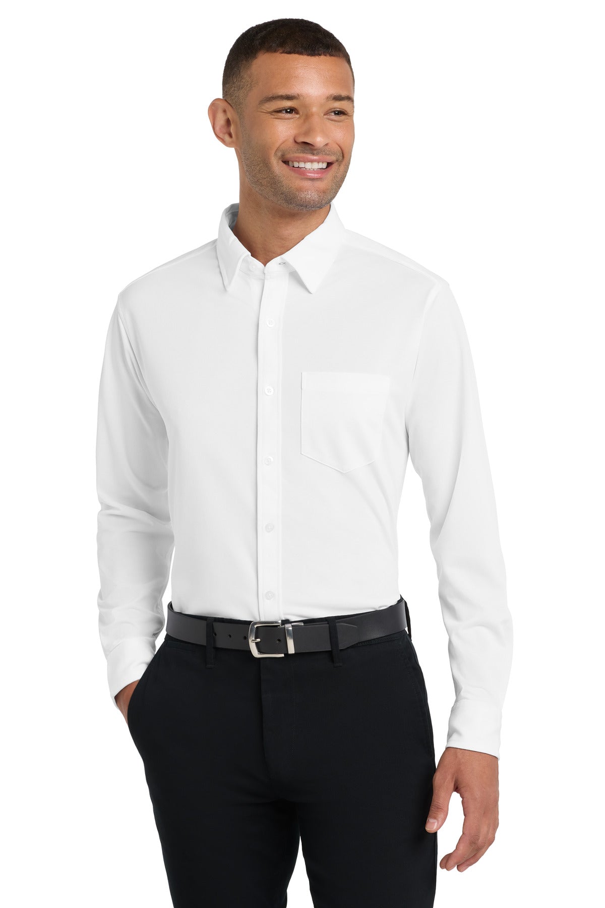 Port AuthorityÂ® Dimension Knit Dress Shirt. K570 - White - XS
