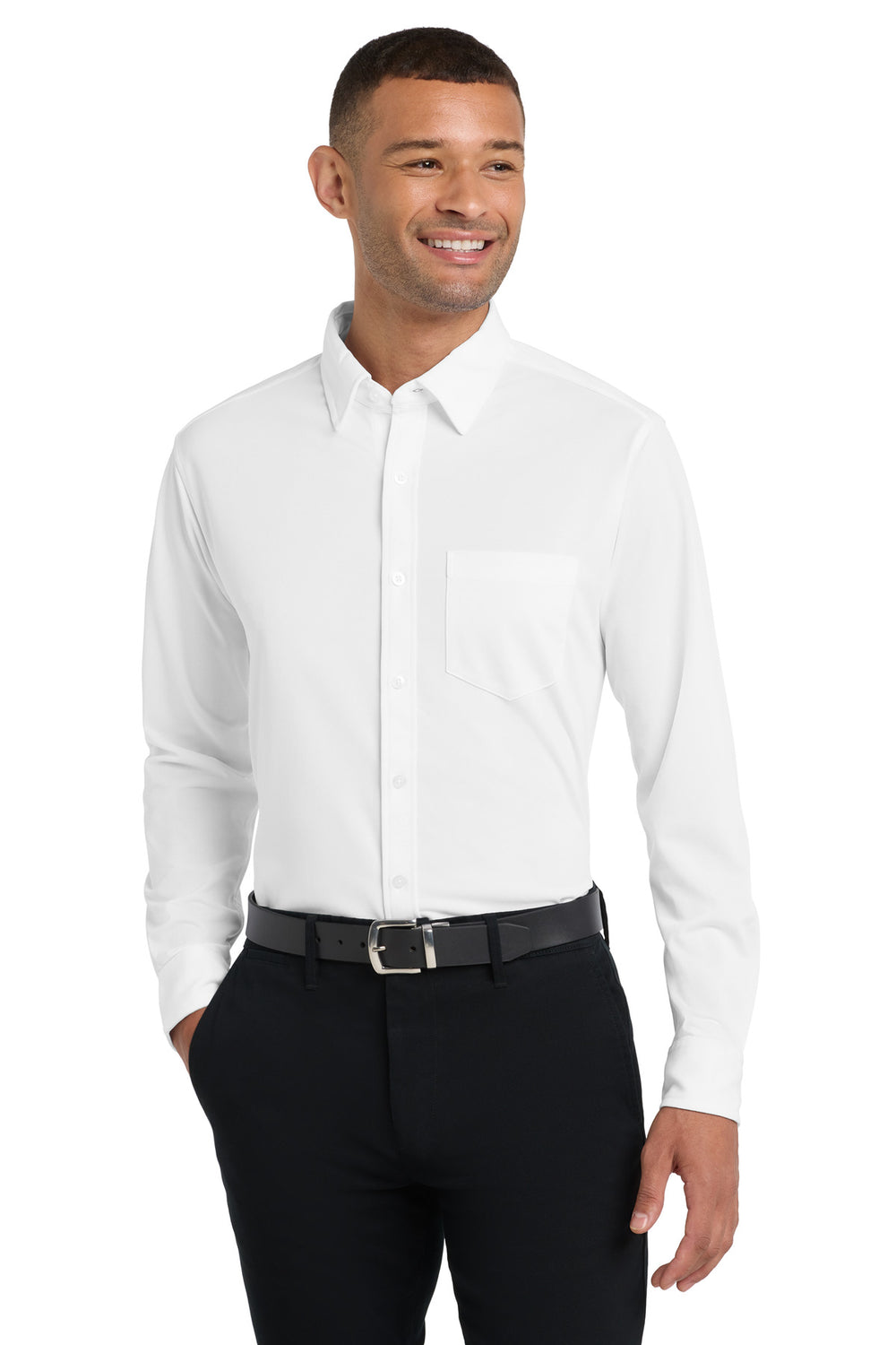 Port AuthorityÂ® Dimension Knit Dress Shirt. K570 - White - XS