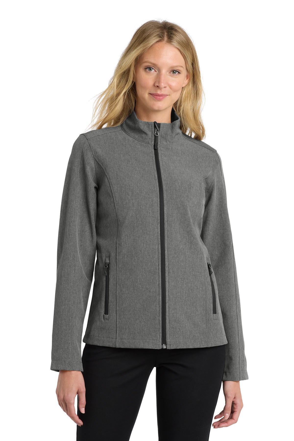 Port AuthorityÂ® Women's Core Soft Shell Jacket. L317 - Pearl Grey Heather - XS