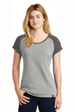 New Era ® Women's Heritage Blend Varsity Tee - Graphite/ Light Graphite Twist - M